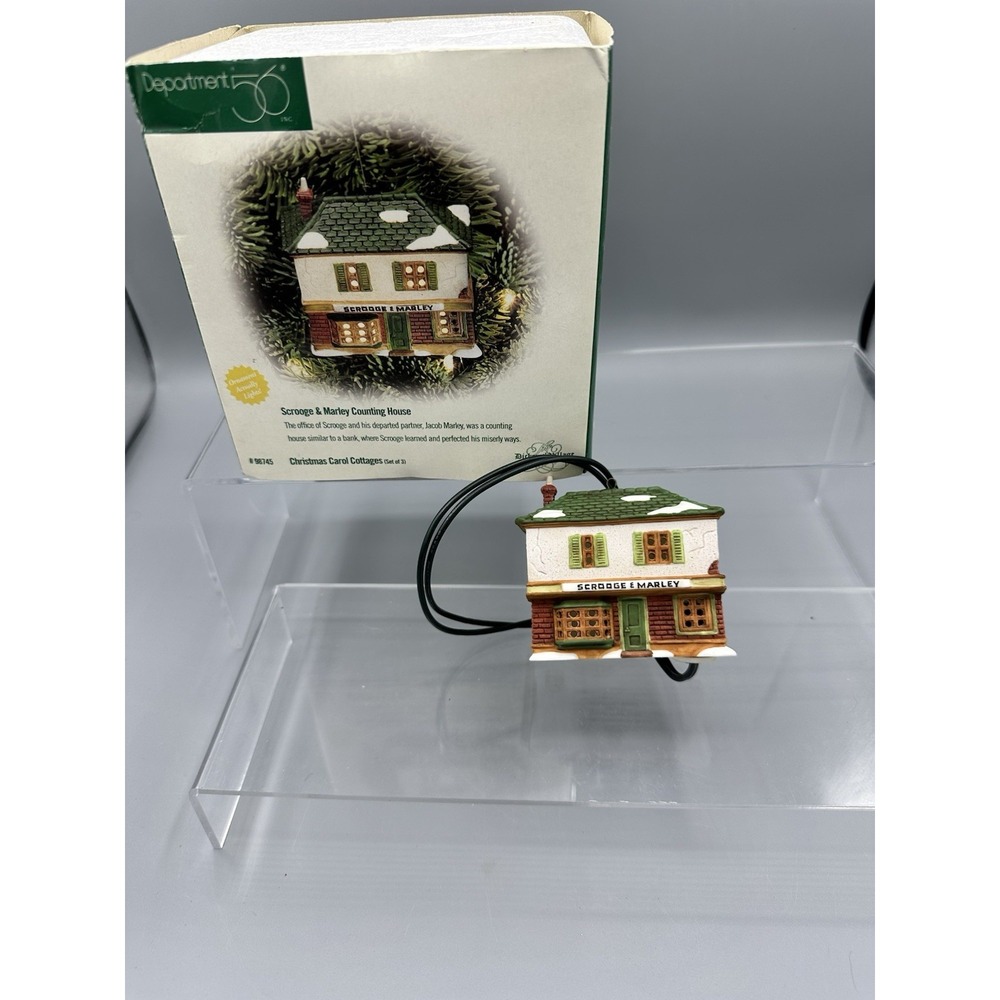 Department 56 Dickens Village Scrooge & Marley Counting House #6500-5 Retired